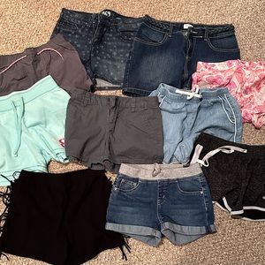 Girls shorts - gap, justice, children’s place slightly worn sold together